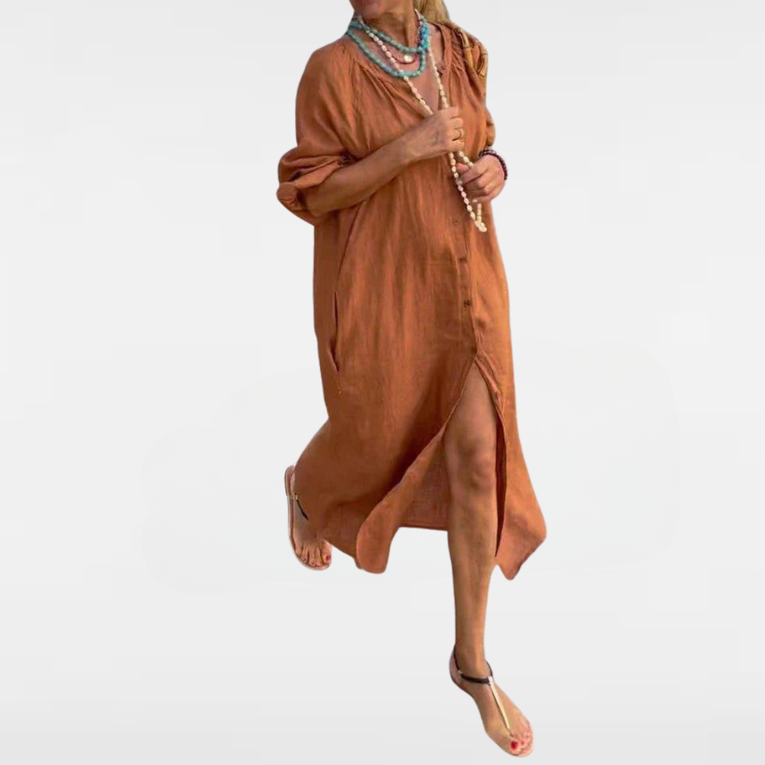 Persephone - Relaxed Button-Down Dress