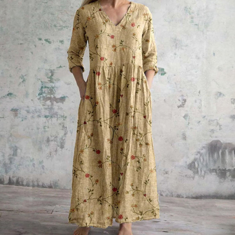 Solana - Flowy Floral Maxi Dress