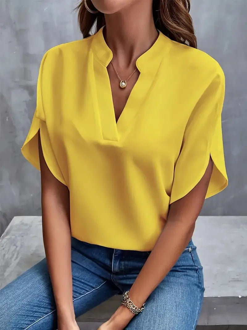 Marienne Soft V Neck Blouse