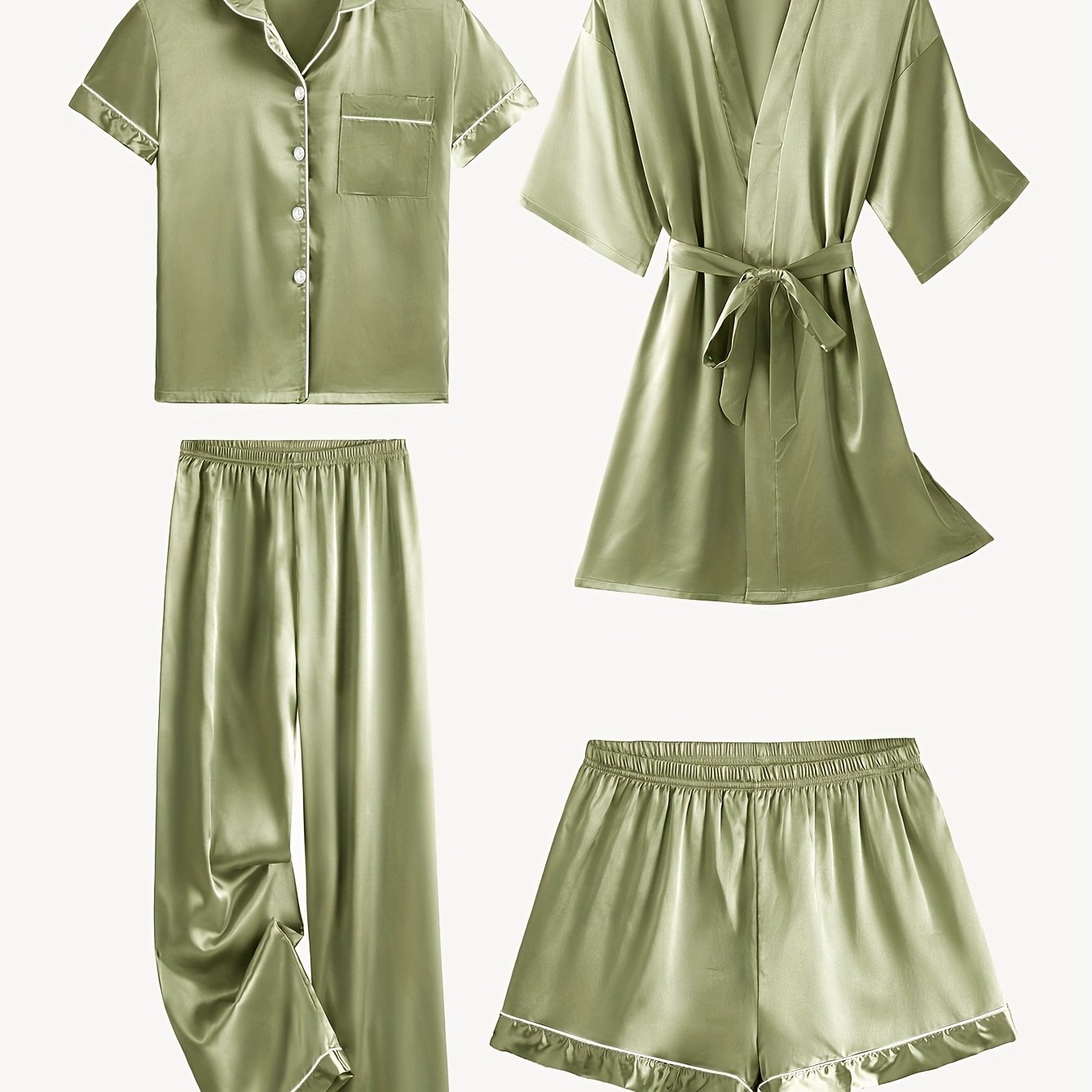 Rosalène Satin Pyjama Set
