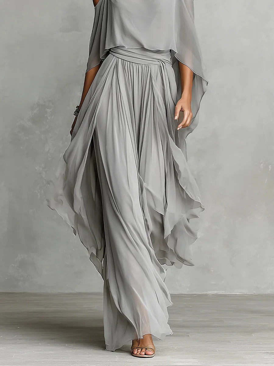 Colette - Off-Shoulder Flowy Set
