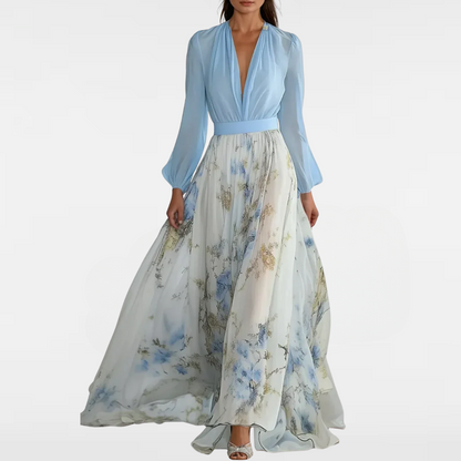 Lyra - Flowy floral maxi dress