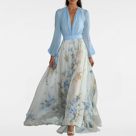 Lyra - Flowy floral maxi dress