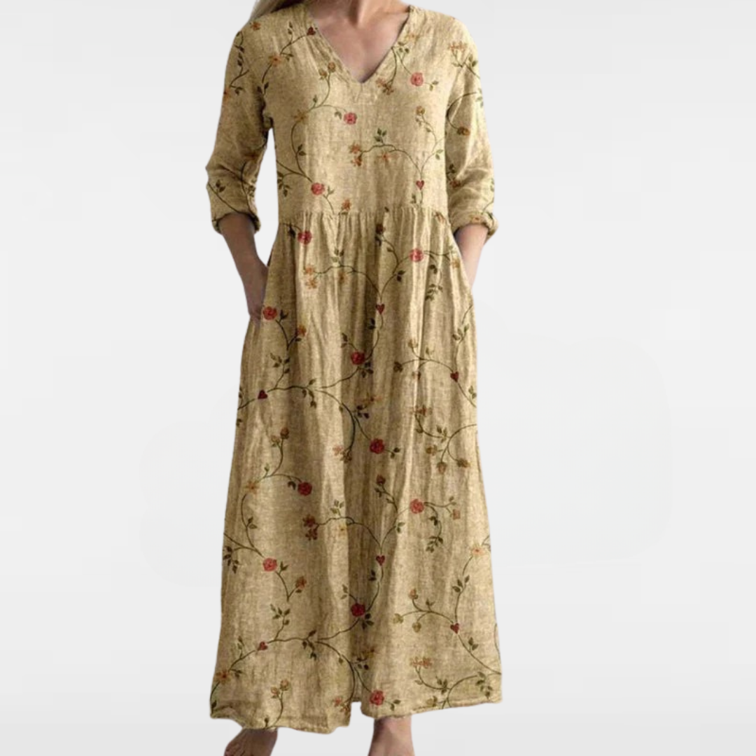 Solana - Flowy Floral Maxi Dress