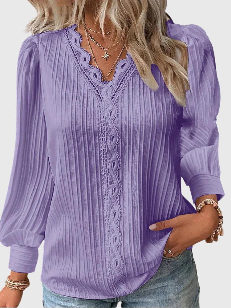 Fiora - Elegant Pullover Blouse