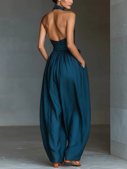 Thalia - Chic wide-leg jumpsuit