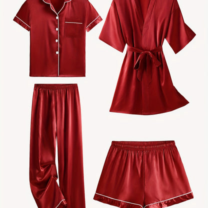 Rosalène Satin Pyjama Set