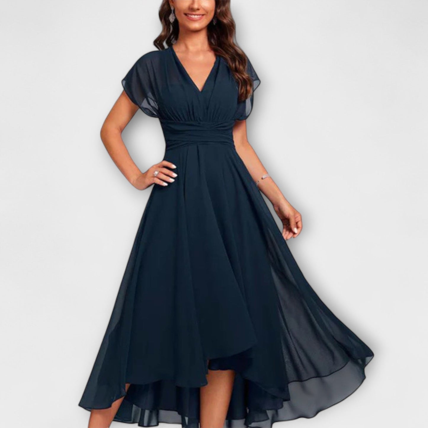 Seraphina - Flowing V-Neck Maxi Dress