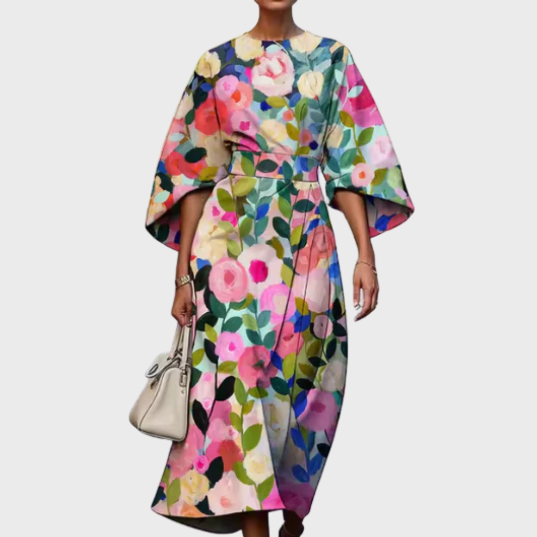 Leonette Floral Kimono Sleeve Dress