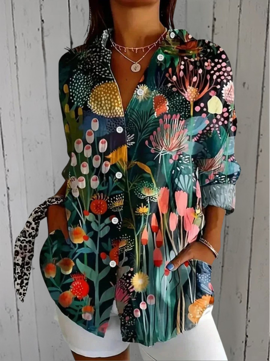 Paloma - Artistic Button-Up Blouse