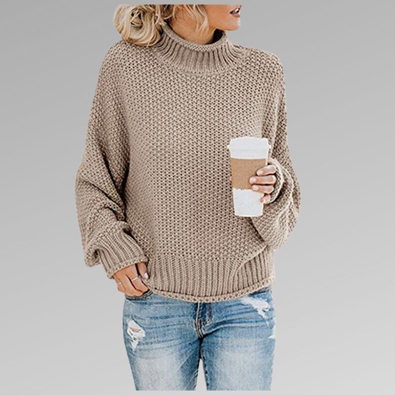 Isolde High Neck Knit Sweater
