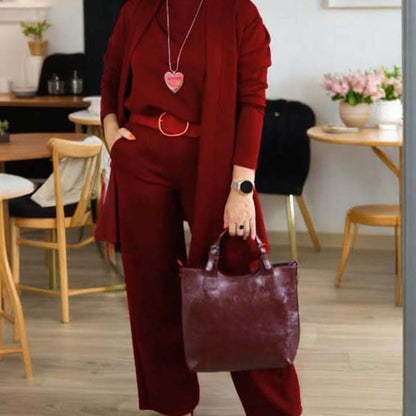 Cassienne Three Piece Cardigan Set