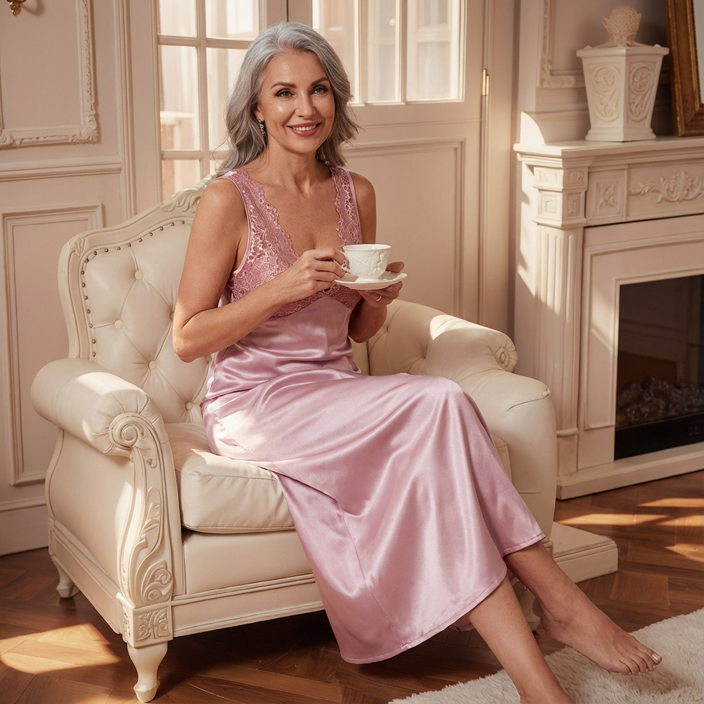 Elowen Backless Lace Nightgown