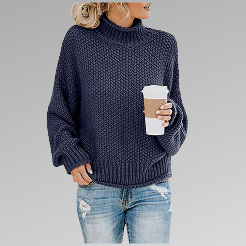 Isolde High Neck Knit Sweater