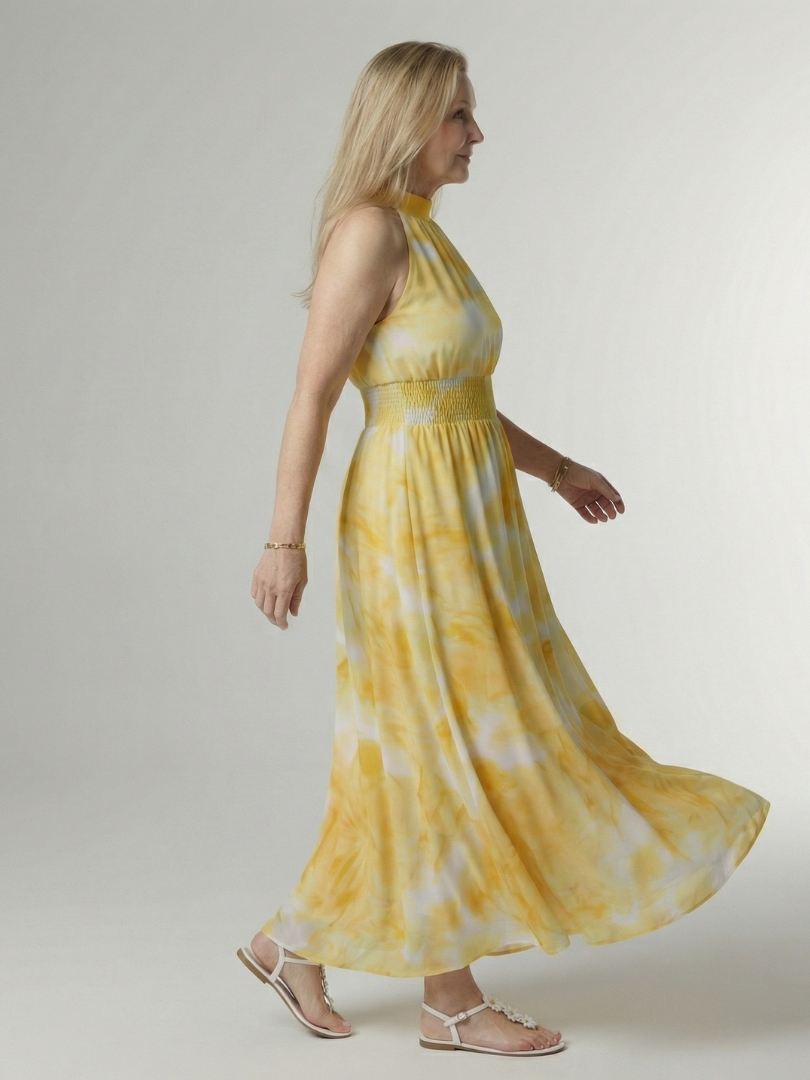 Solstice - Flowing Halter Midi Dress – Flowing Halter Midi Dress 2