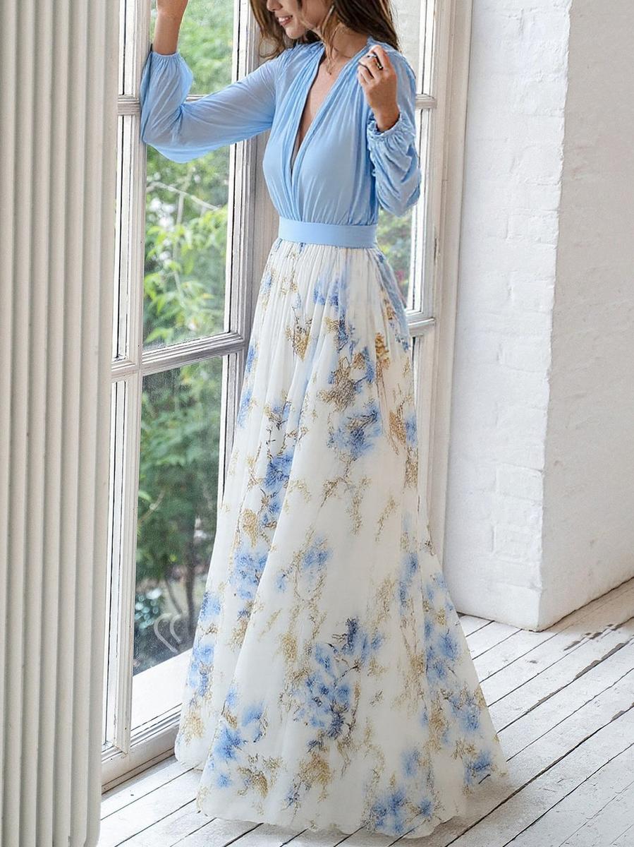 Lyra - Flowy floral maxi dress