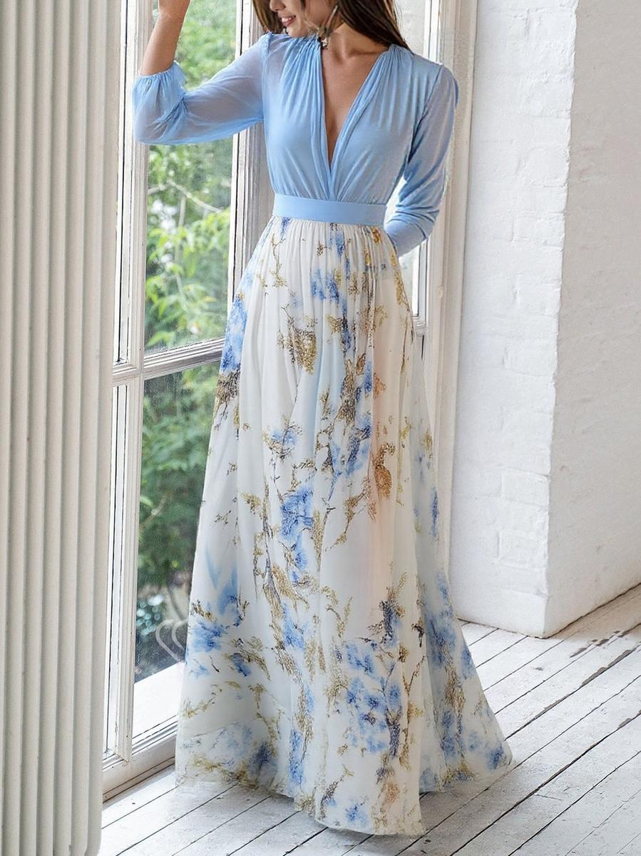 Lyra - Flowy floral maxi dress