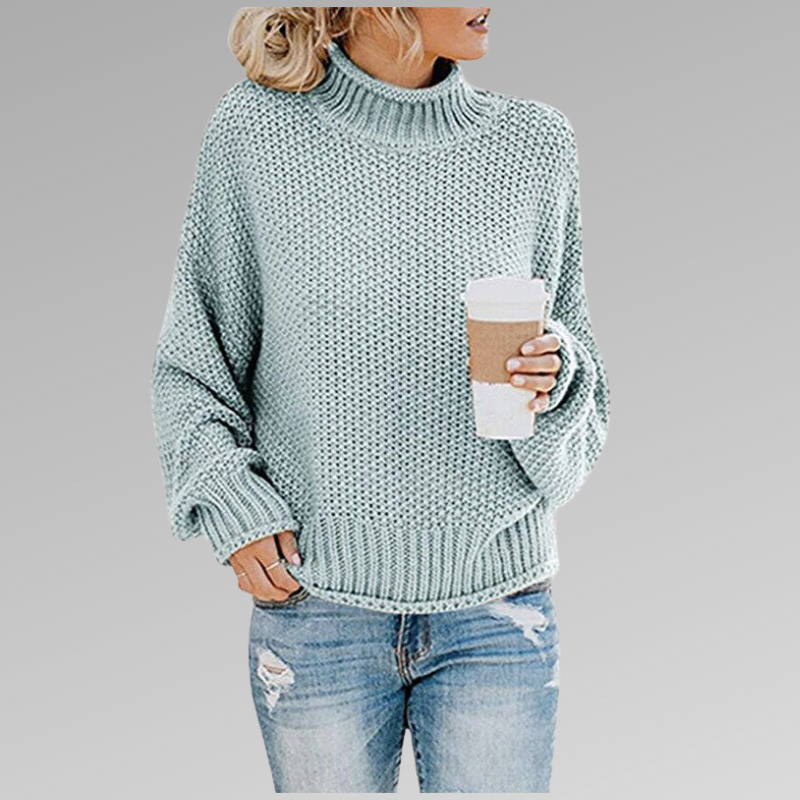 Isolde High Neck Knit Sweater