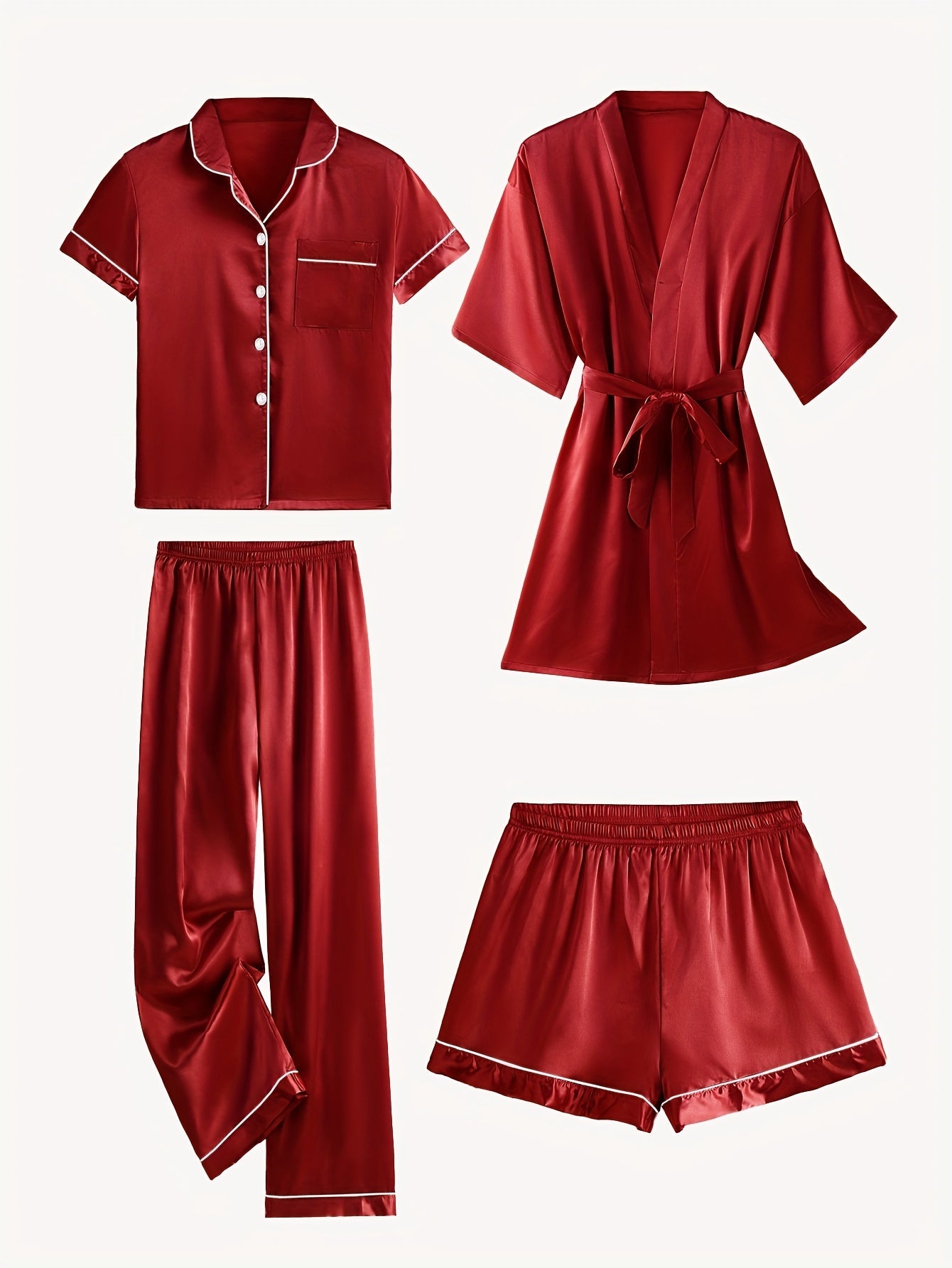 Rosalène Satin Pyjama Set