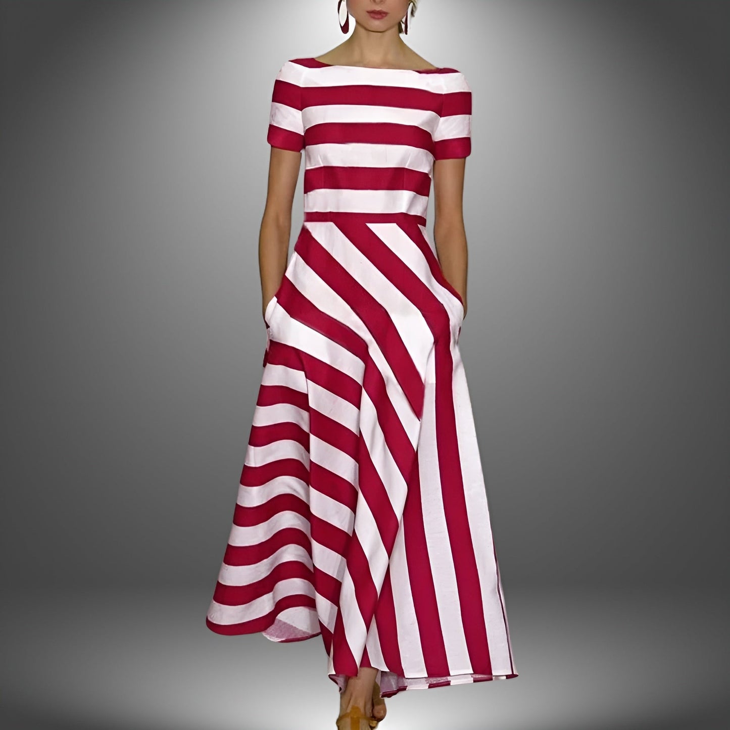 Coralie - Striped Maxi Dress