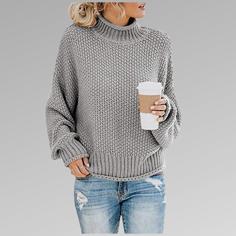 Isolde High Neck Knit Sweater