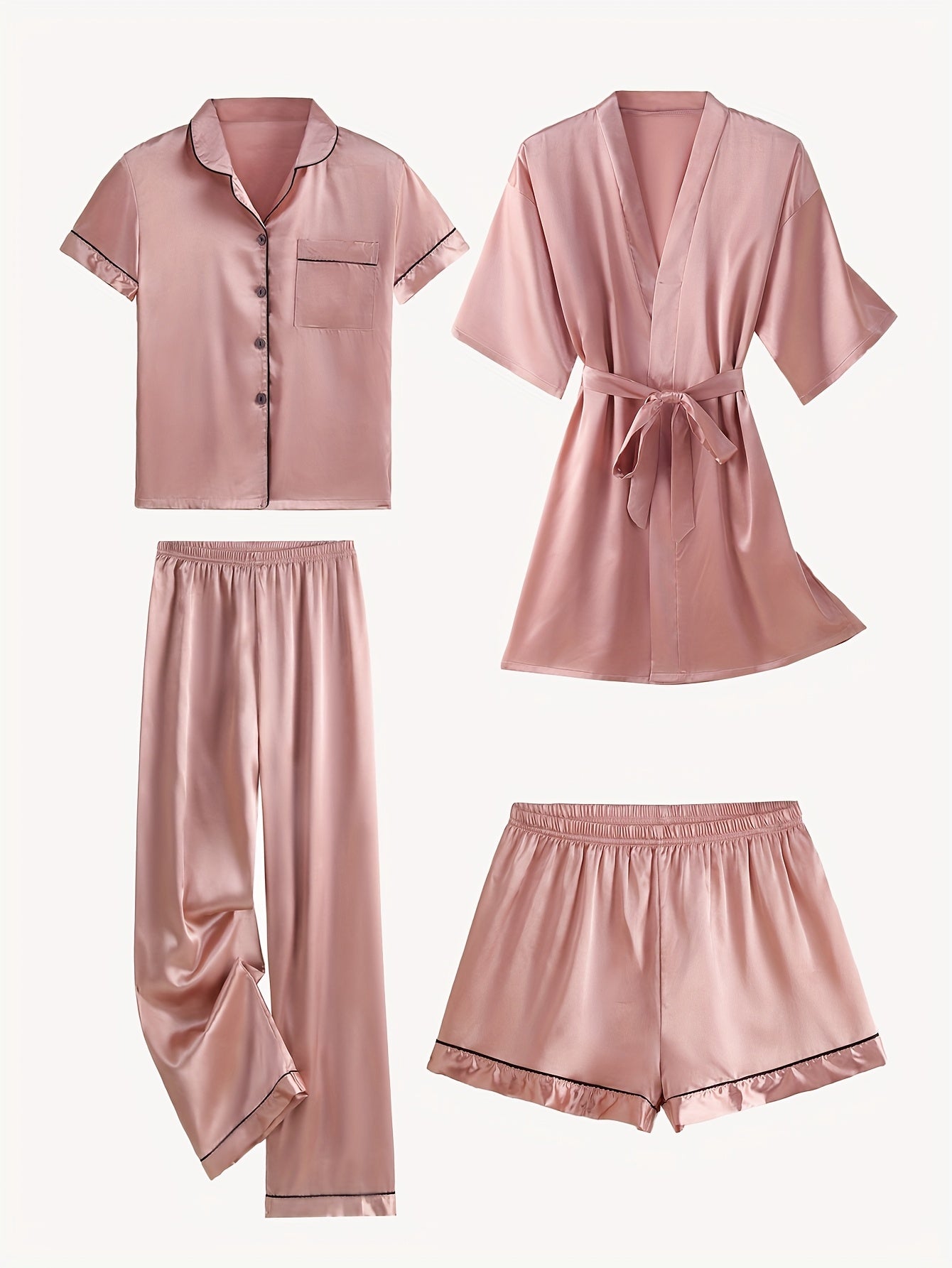 Rosalène Satin Pyjama Set