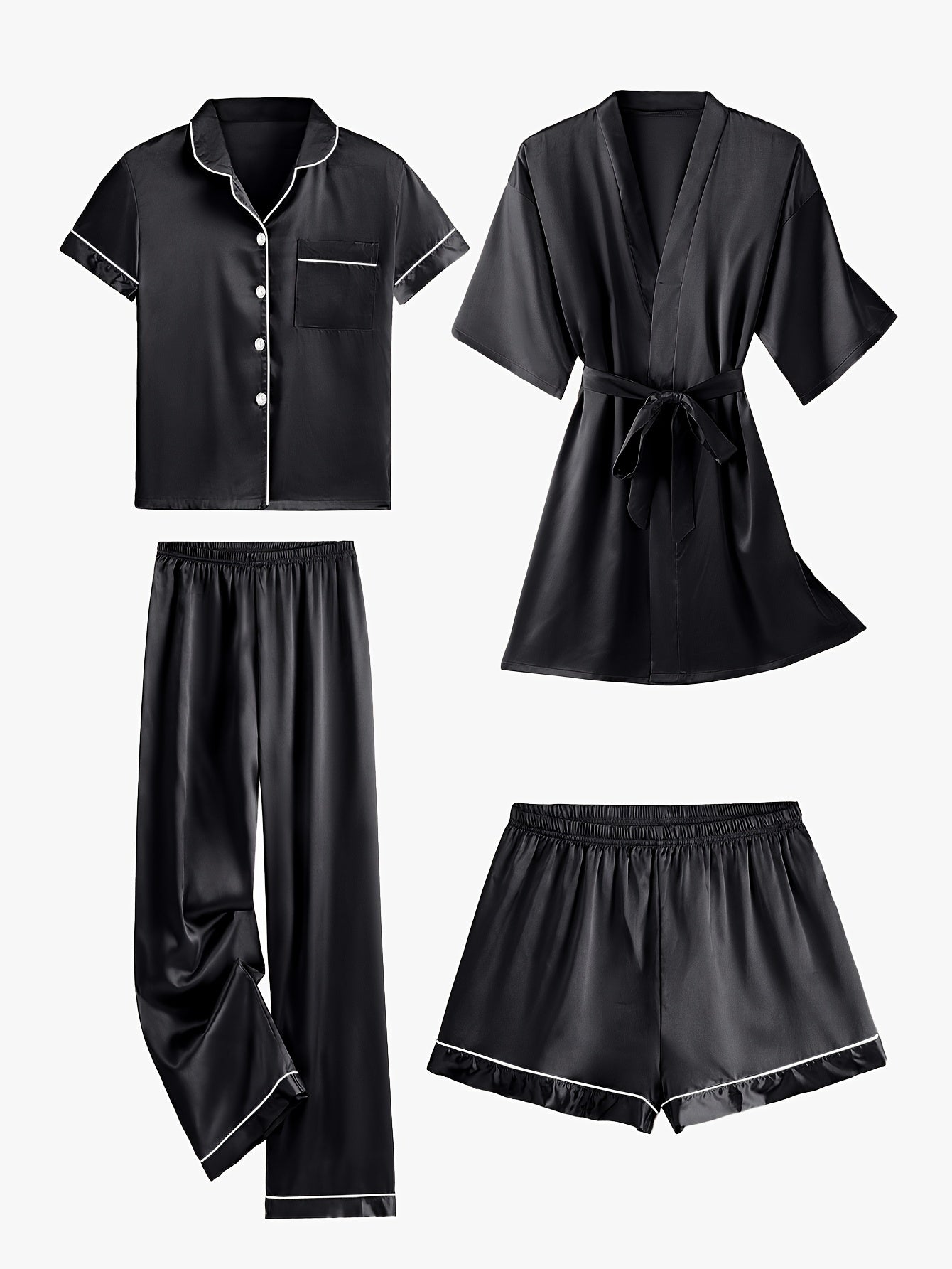 Rosalène Satin Pyjama Set