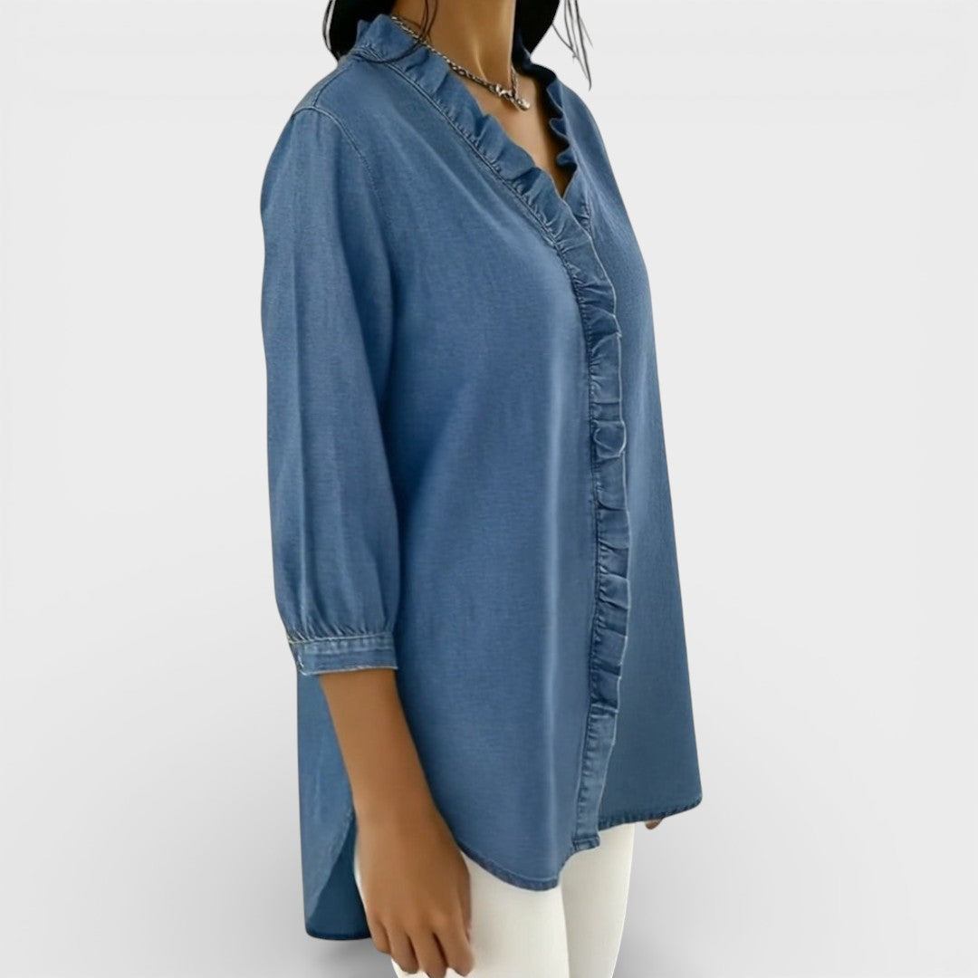 Juniper - Elegant Ruffled Blouse