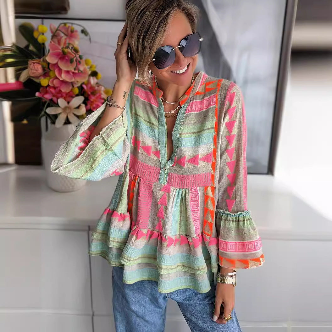 Primrose Ruffle Sleeve Blouse