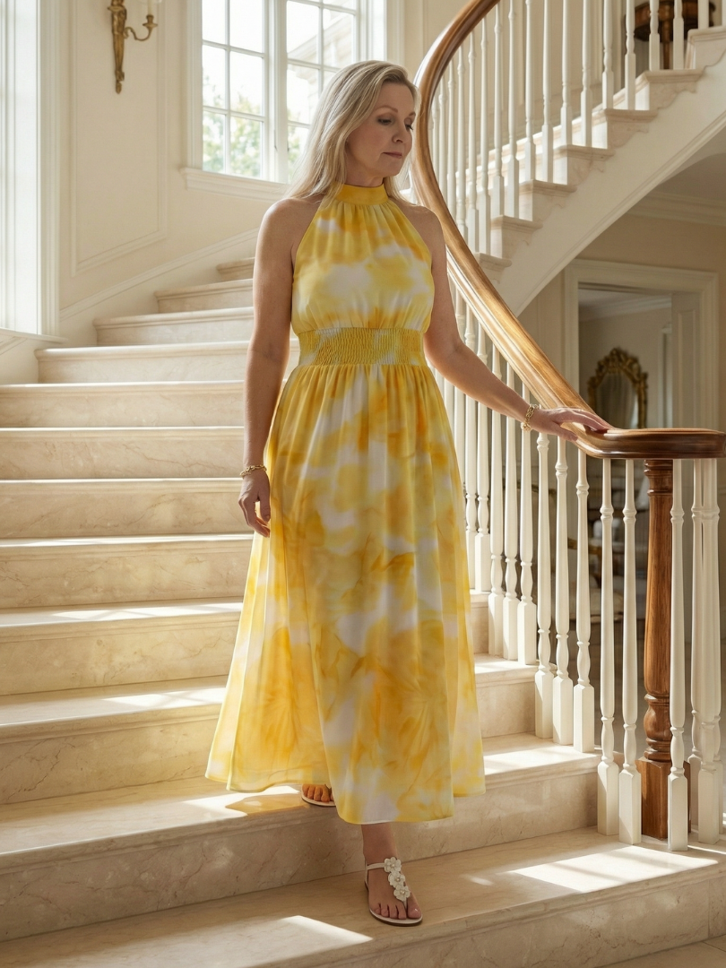Solstice - Flowing Halter Midi Dress – Flowing Halter Midi Dress 16