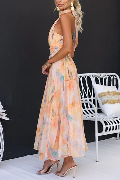 Seraphina - Floral Halter Maxi Dress – Floral Halter Maxi Dress 6