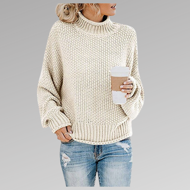 Isolde High Neck Knit Sweater