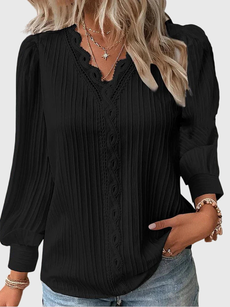 Fiora - Elegant Pullover Blouse
