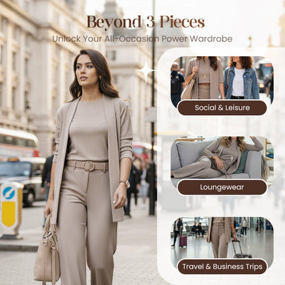 Cassienne Three Piece Cardigan Set