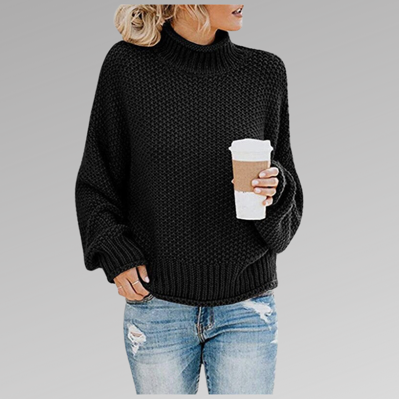 Isolde High Neck Knit Sweater