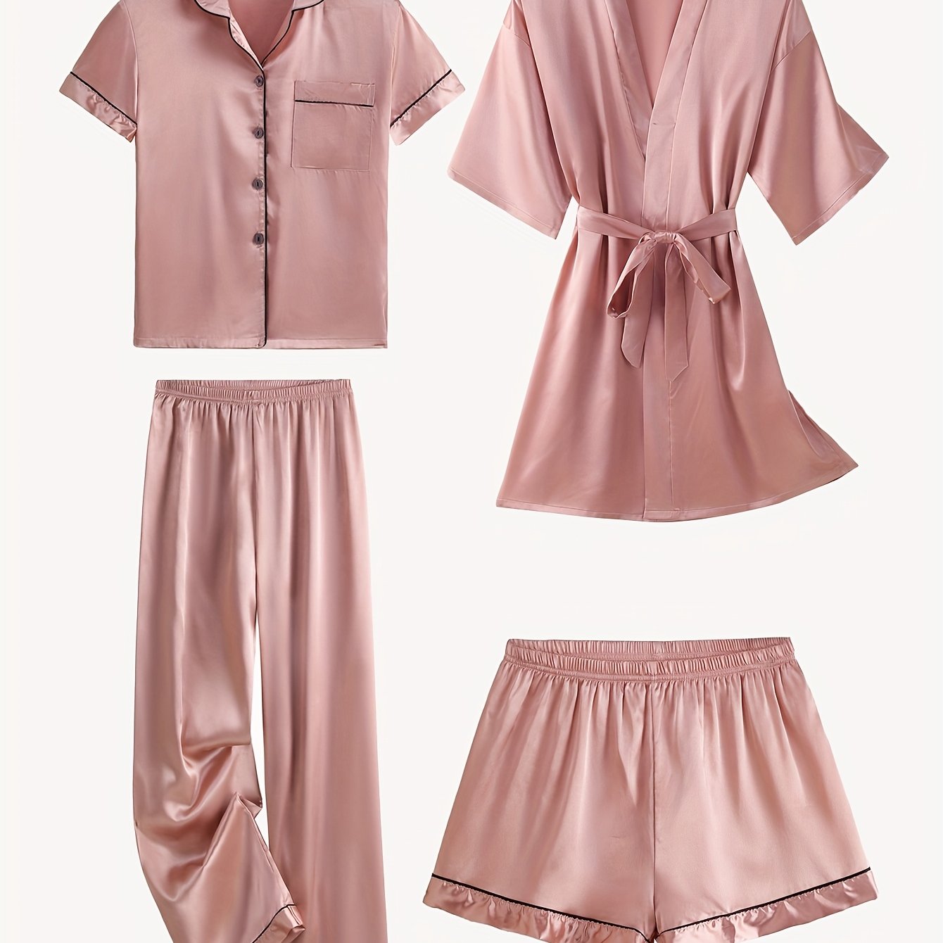 Rosalène Satin Pyjama Set
