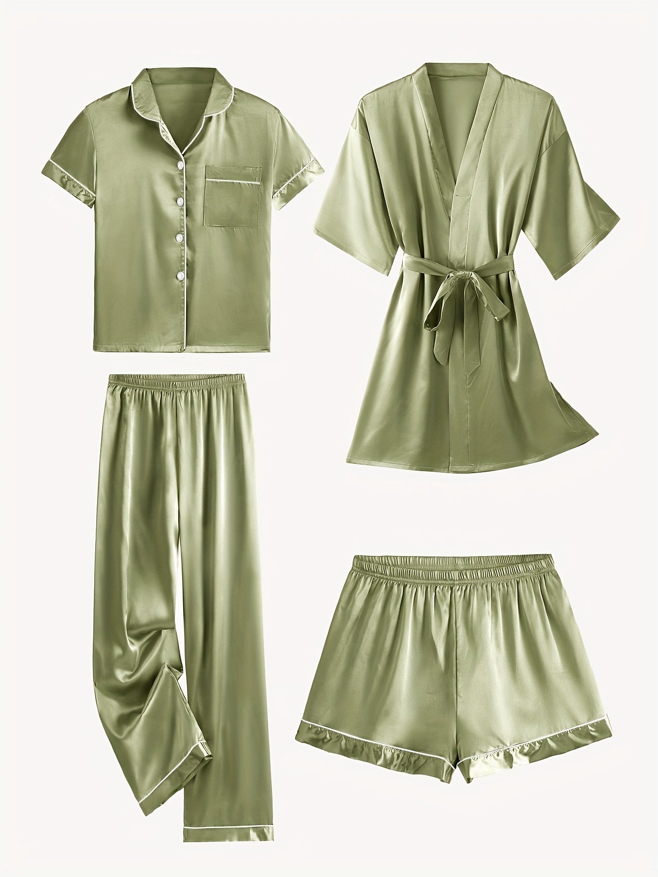 Rosalène Satin Pyjama Set