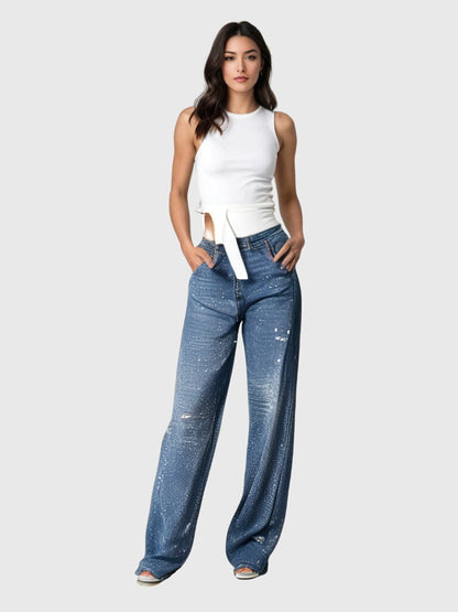 Lumière Diamond Detail Trousers