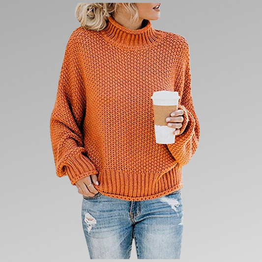 Isolde High Neck Knit Sweater