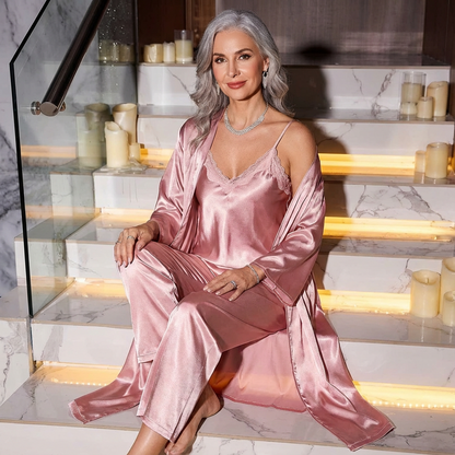 Lysandre Satin Robe Nightwear Set