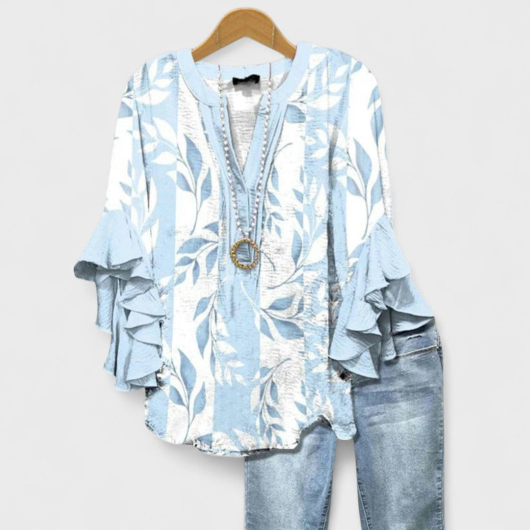 Sienne Ruffle Sleeve Blouse