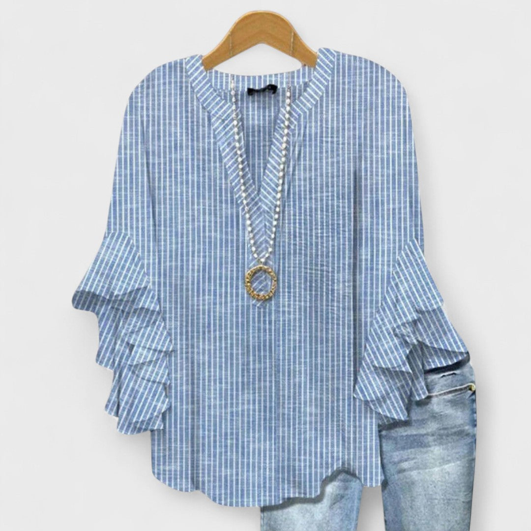 Sienne Ruffle Sleeve Blouse