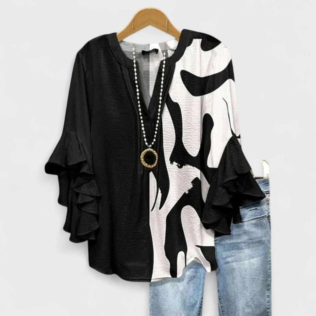 Sienne Ruffle Sleeve Blouse