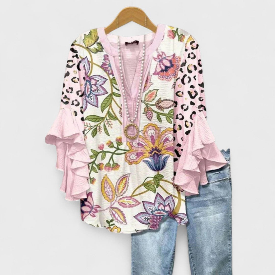 Sienne Ruffle Sleeve Blouse