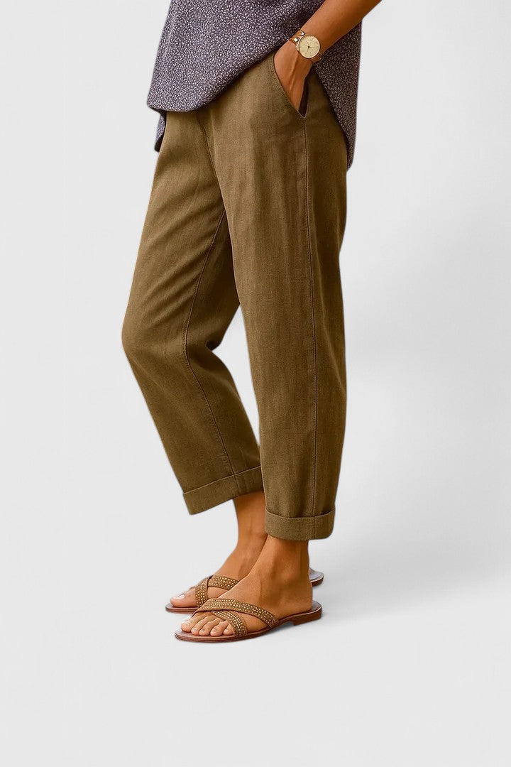 Davienne Lightweight Straight Trousers