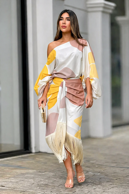 Calypso - Glamorous Fringe Dress