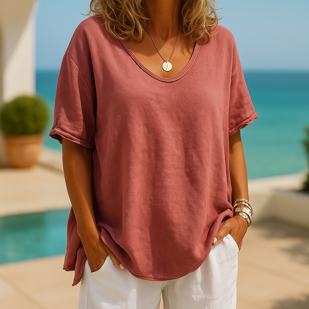 Talise Crew Neck Casual Top
