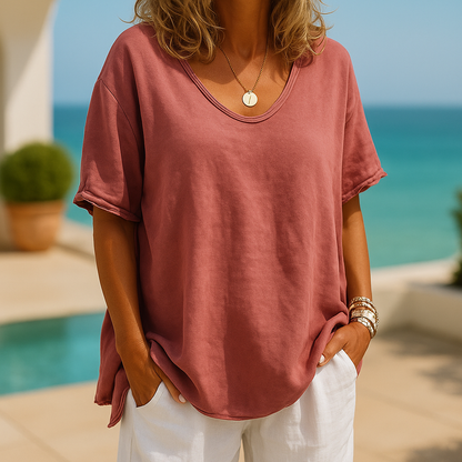 Talise Crew Neck Casual Top