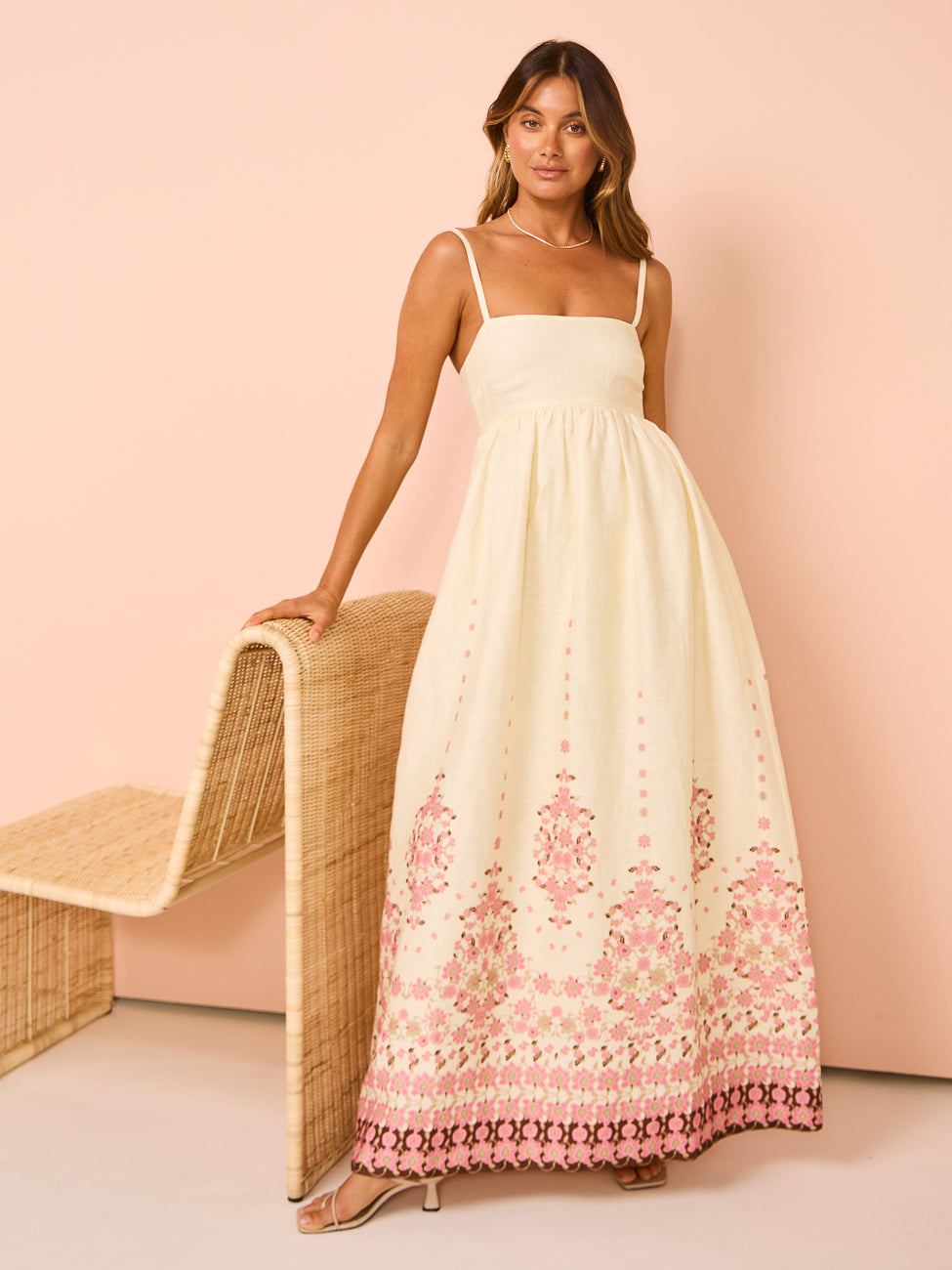 Indira - Flowy Floral Maxi Dress