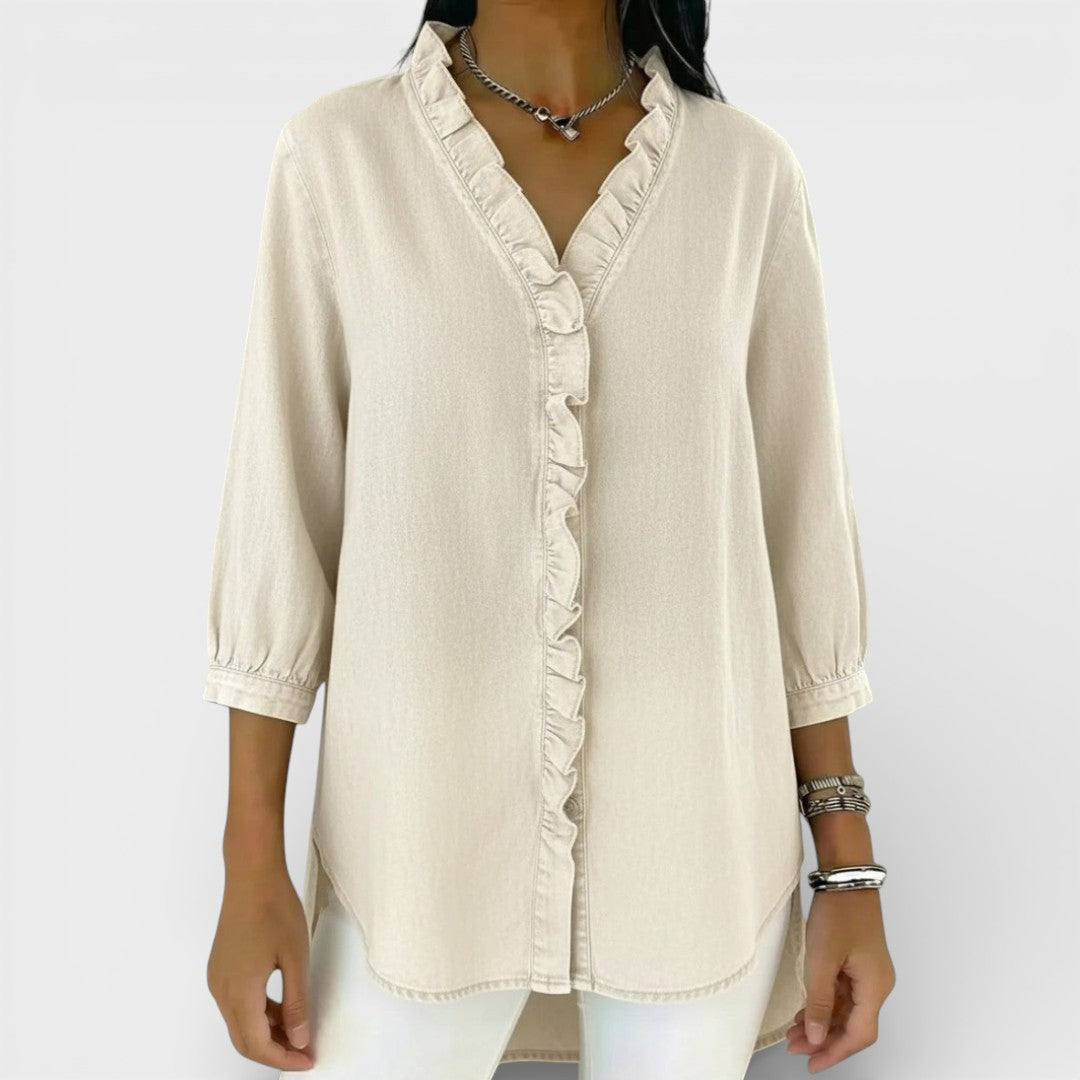 Juniper - Elegant Ruffled Blouse